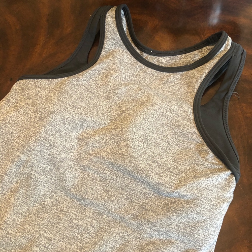 Lululemon Grey Tank with Built-In Bra